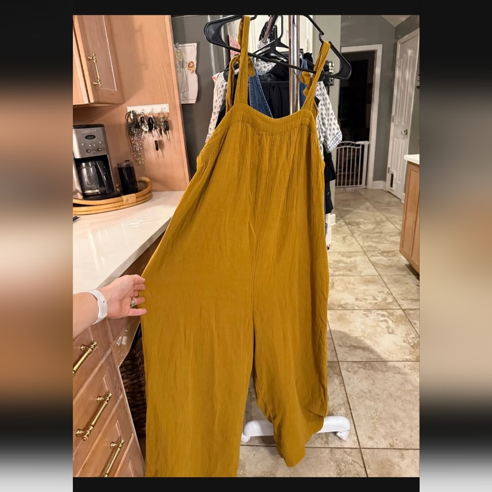 Madewell Lightestspun Tie Strap Wide Leg Jumpsuit - Picture 3 of 3